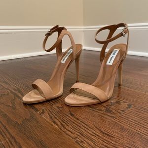 Tan strap heels